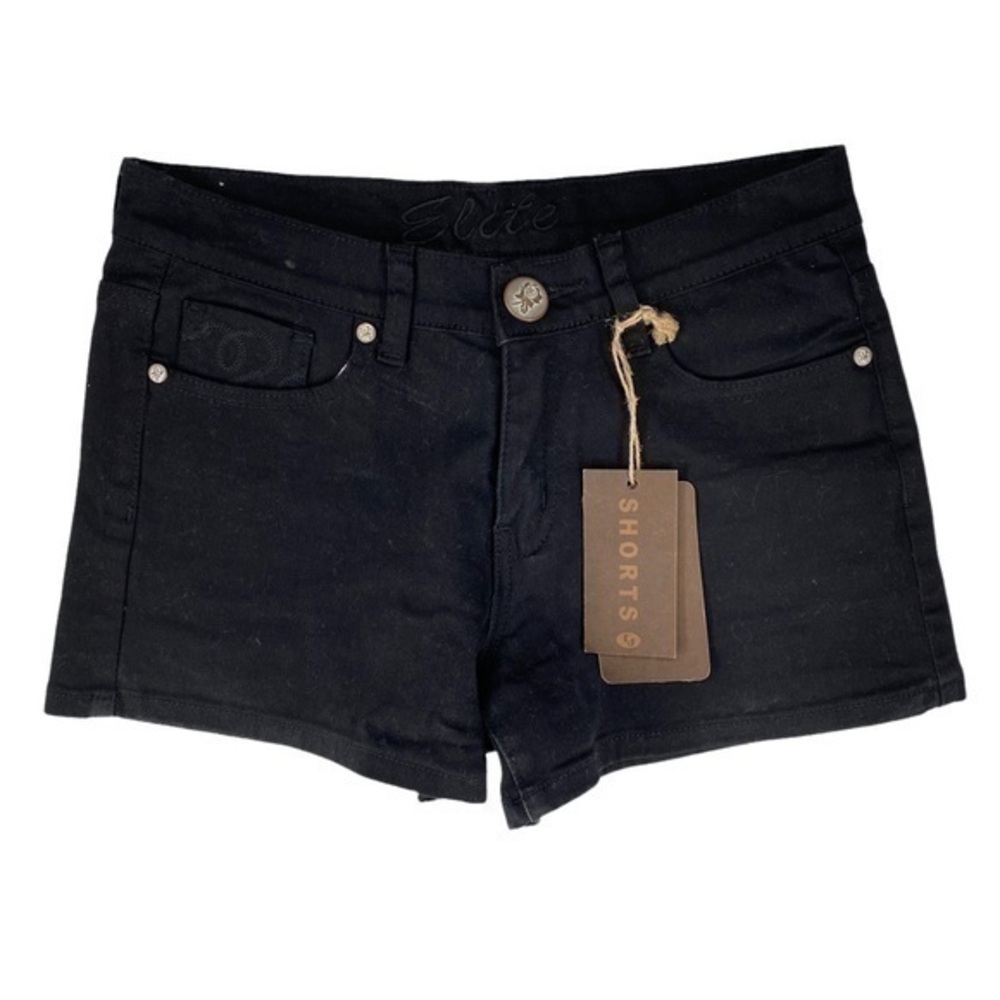 Elite‎ Jeans Black Denim Shorts